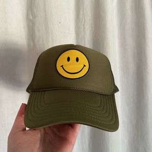 Green Smiley Hat